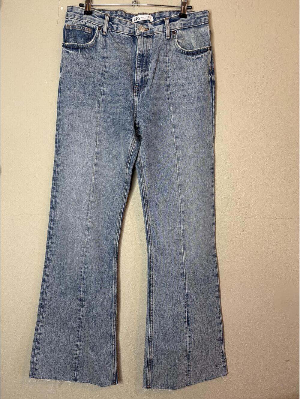 Zara Light Wash Flare Jeans Size EUR 44 / USA 34